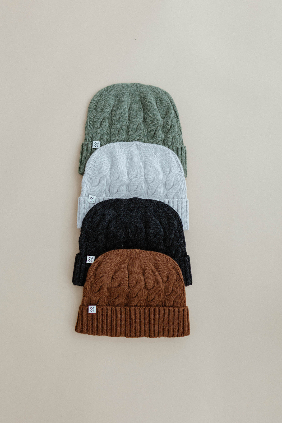 Cashmere Cable Hats
