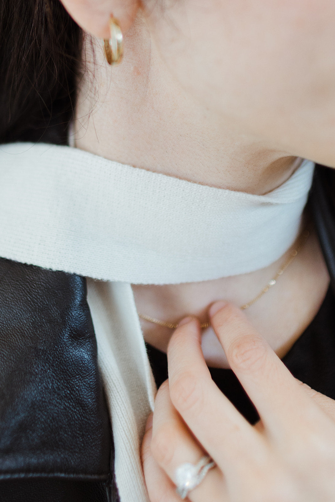 Velo Cashmere Thin Scarf/Tie/Belt