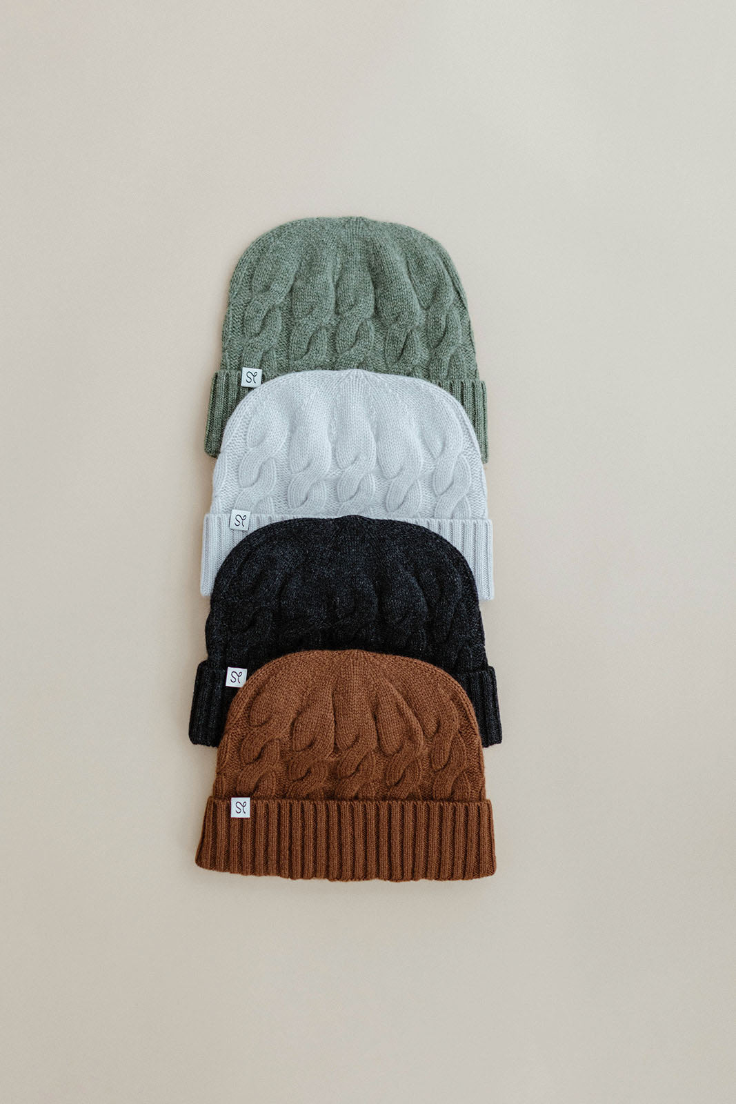 Cashmere Cable Hats